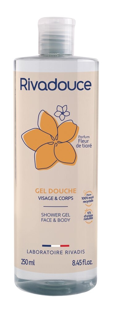 Gel Douche Fleur de Tiaré RIVADOUCE 1 flacon de 250 ml