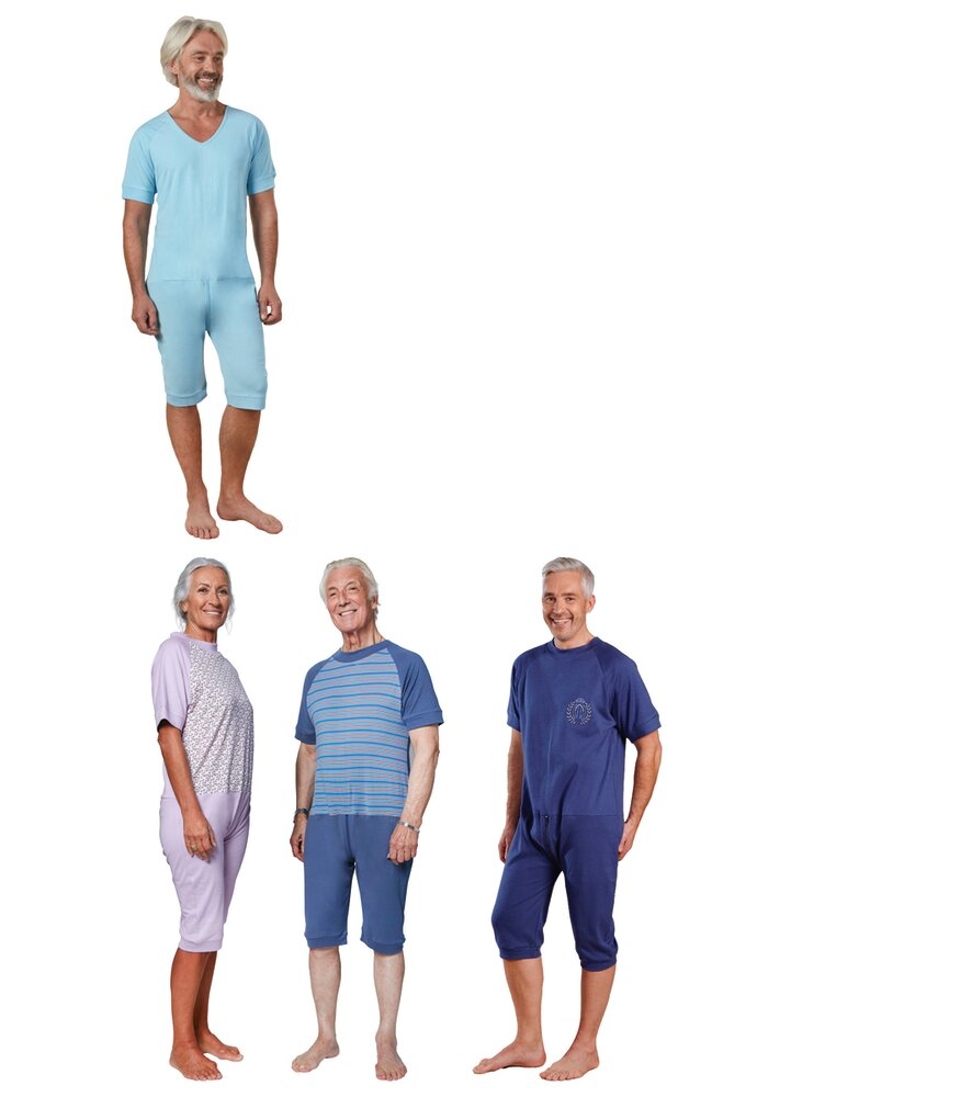 Grenouillère Mixte Manches & Jambes Courtes LIBERTY PARME Jersey 6 - 3XL