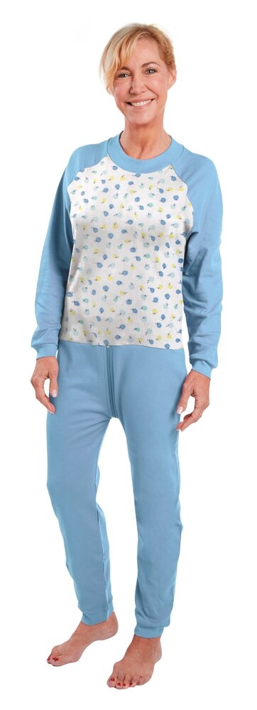 Grenouillère Mixte Manches & Jambes Longues CIEL MOTIF Interlock gratté - Col rond 6 - 3XL