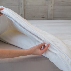 Housse de Couette Imperméable en Tencel L. 220 x l. 220 cm