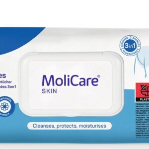 Lingettes Imprégnées Molicare® Skin Serviettes imprégnées L. 30 x l. 20 cm 1 sachet de 50