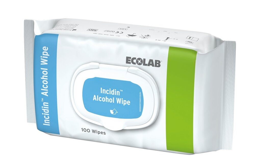 Lingettes Incidin™ Alcohol Wipe 1 flowpack de 100 lingettes