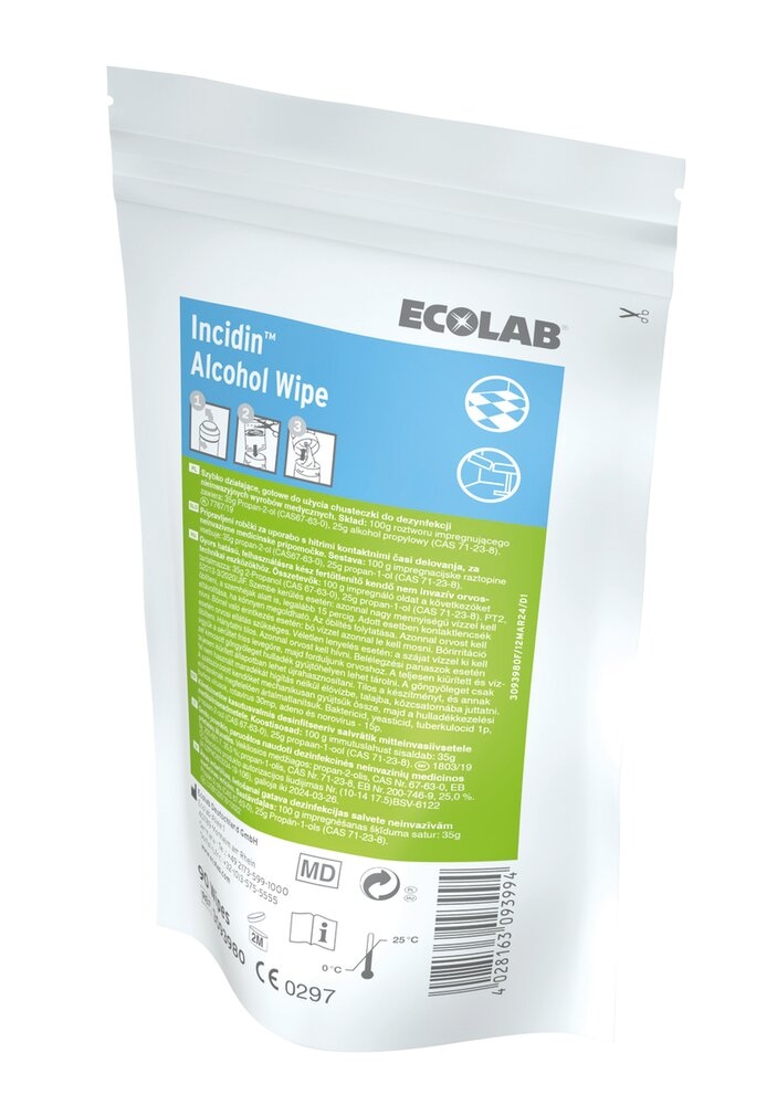 Lingettes Incidin™ Alcohol Wipe 1 recharge de 90 lingettes