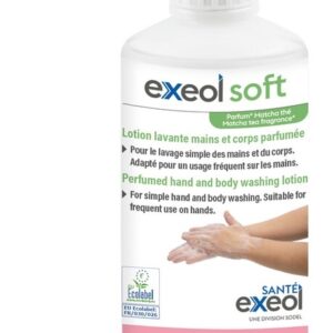 Lotion Lavante Mains et Corps Parfumée EXEOL Soft 1 flacon pompe de 500 ml