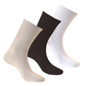 Mi-Chaussettes pour Diabétiques NOIR 4648