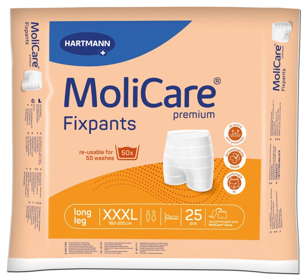 Molicare® Fixpants Premium Long Leg XXXL - >60 1 sachet de 25