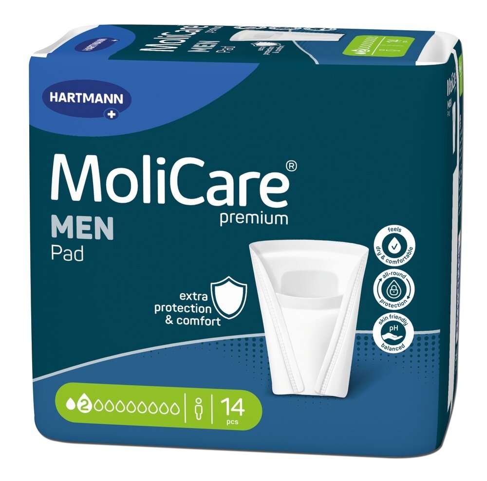 Molicare® Premium Men Pad Coque pénienne - 2 gouttes L. 14