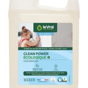 Nettoyant Détachant Toutes Surfaces Lavables Clean Power 1 bidon de 5 L