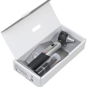 Otoscope Mini 3000® LED F.o. NOIR Étui rigide + 4 spéculums réutilisables
