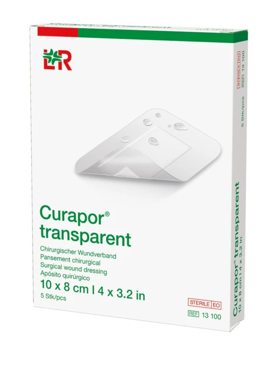 Pansement Adhésif Chirurgical Curapor® Transparent L. 25 x l. 10 cm 1 boîte de 25