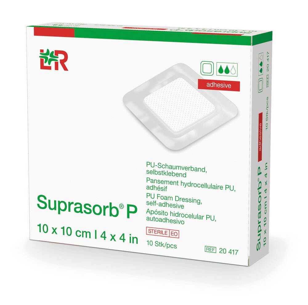 Pansement Suprasorb® P Hydrocellulaire Non adhésif L. 20 x l. 15 cm