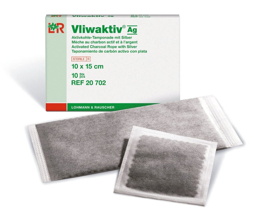 Pansement Vliwaktiv® Ag Non absorbant L. 15 x l. 10 cm