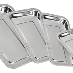 Plateau Inox 18/10E L. 35 x l. 26 x H. 4 cm