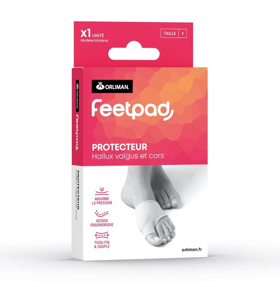 Protecteur Hallux Valgus et Cors ORLIMAN FEETPAD® 1 (< 41)