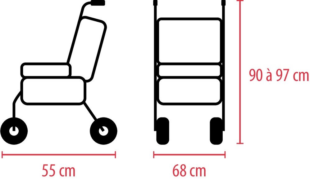 Rollator à 4 Roues W05 – Image 6