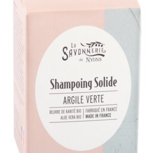 Shampoing Solide en Forme d'Oeuf Argile verte