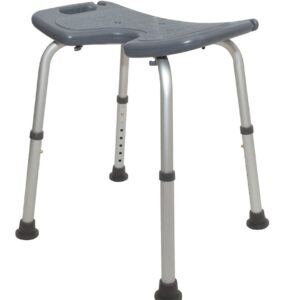 Siège de Douche à Ouverture Hygiénique JOLETI GRIS Chaise L. 48 x l. 33 x H. 7289