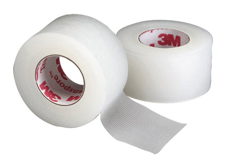 Sparadrap Plastique Microperforé 3M™ Transpore™ L. 9