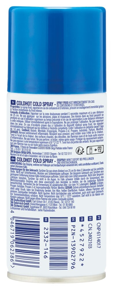 Spray Aérosol de Froid Instantané NEXCARE™ Coldhot
