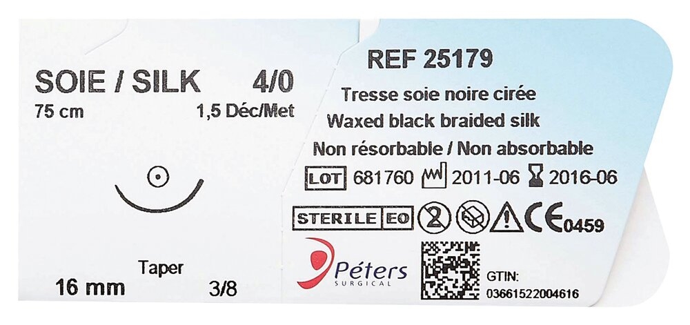 Suture Soie Noire - Image 2