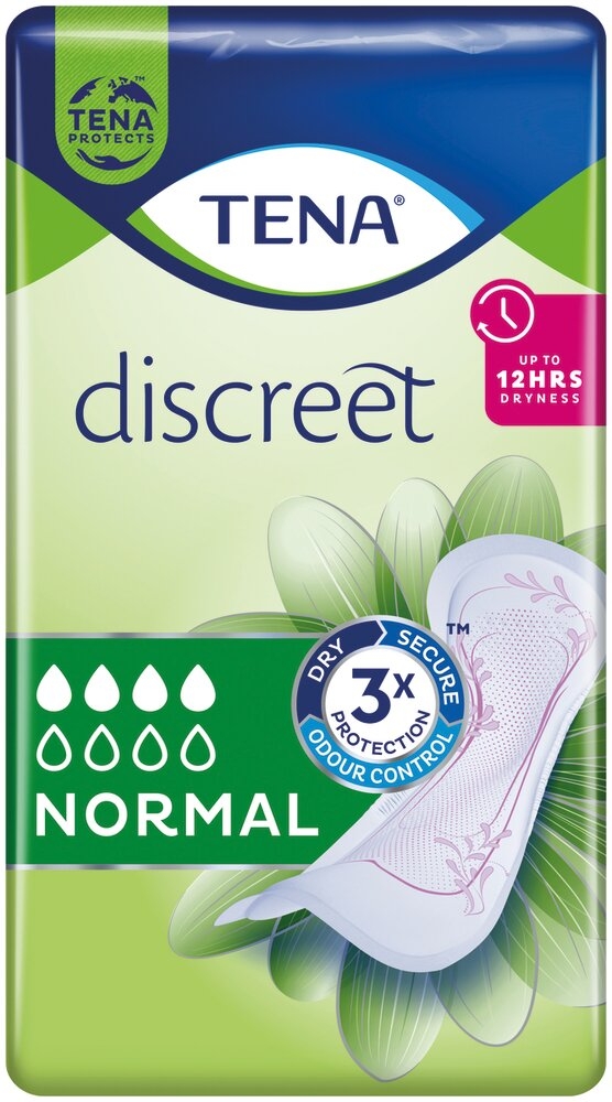TENA Discreet Discreet Normal - 4 gouttes 12 sachets de 24