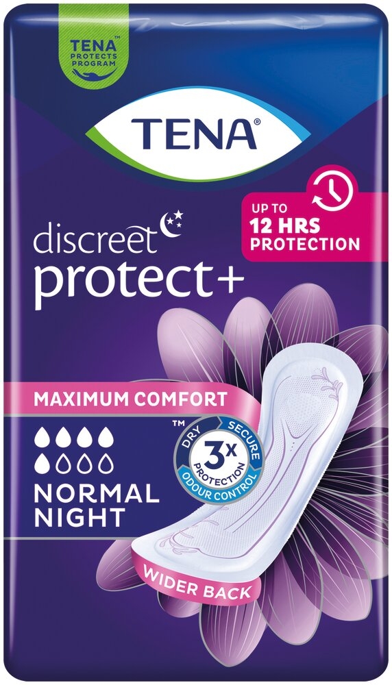 TENA Discreet Discreet Normal Night - 5 gouttes 6 sachets de 10