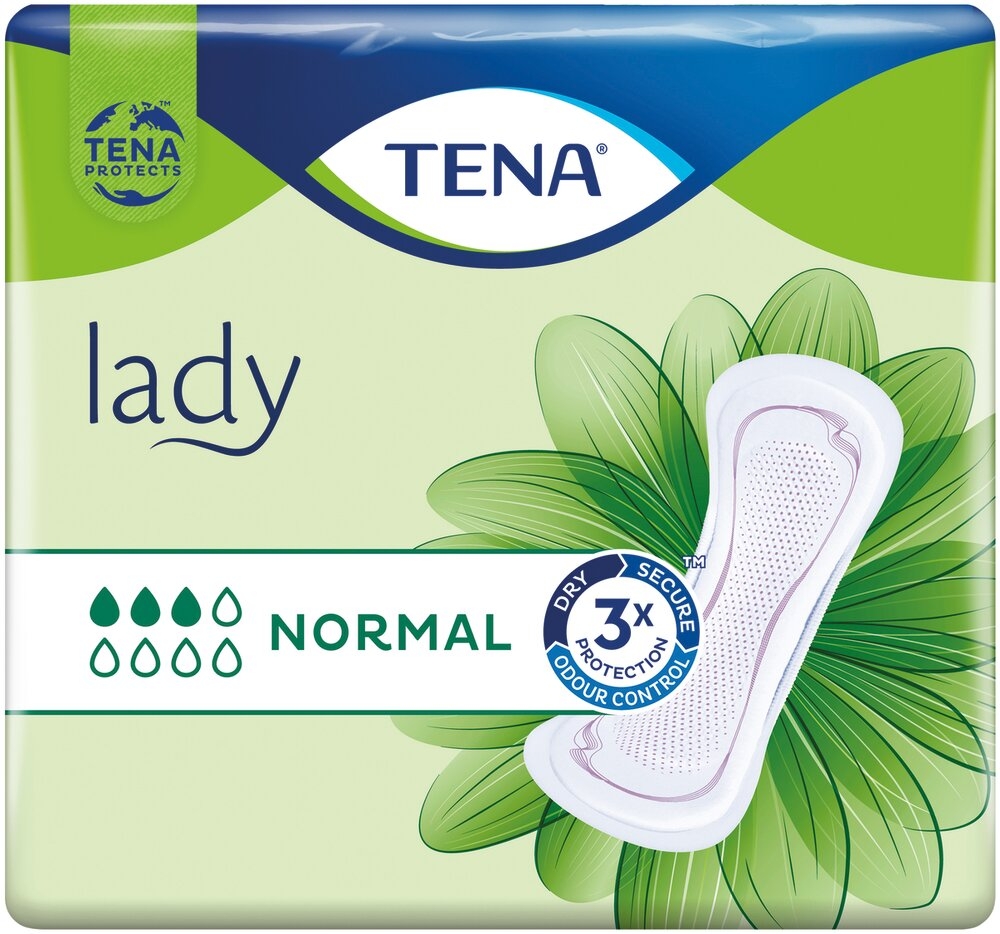 TENA Discreet Lady Normal - 3 gouttes 12 sachets de 24