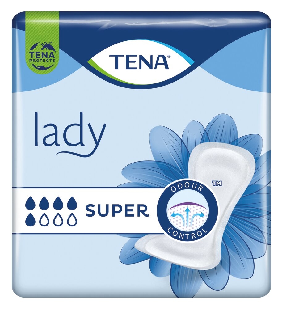 TENA Discreet Lady Super - 5 gouttes 6 sachets de 30