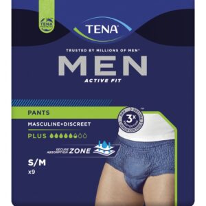 TENA Men Active Fit Pants S M 4 sachets de 9