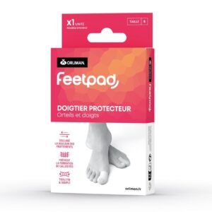 Tube Protecteur Gel et Tissu Orteils et Doigts ORLIMAN FEETPAD® XS Ø 20 mm