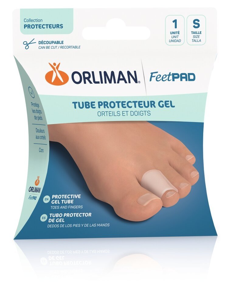 Tube Protecteur Gel Orteils et Doigts ORLIMAN FEETPAD® S Ø 15 mm