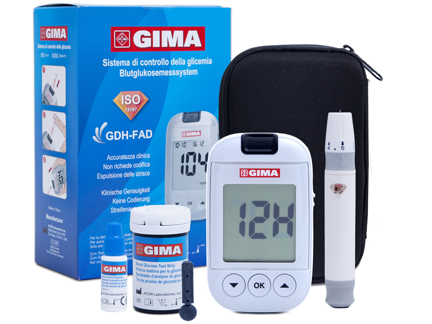 Glucomètre GIMA en action pour la gestion du diabète