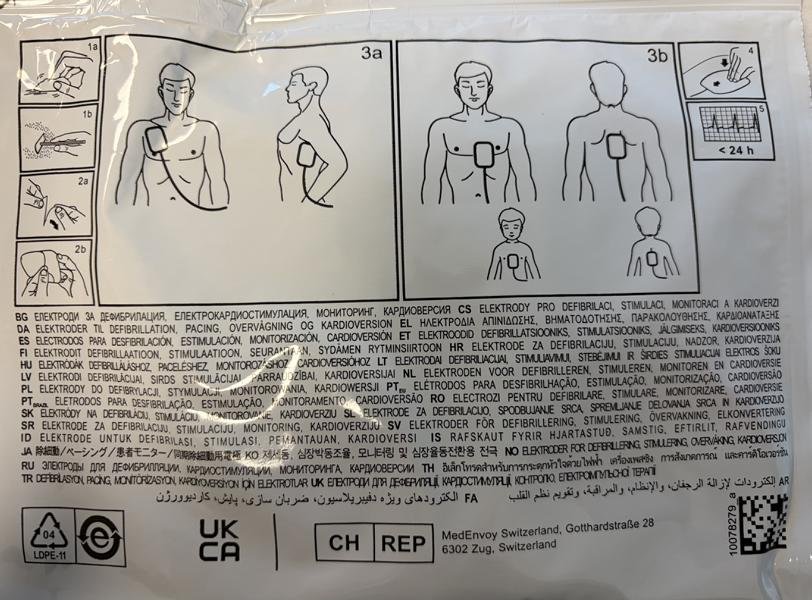 Électrodes de défibrillateur Mindray MR60 pour adultes et enfants – Image 2